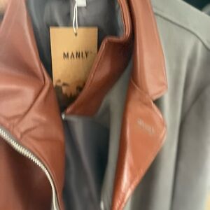 Gray and Brown men’s blazer